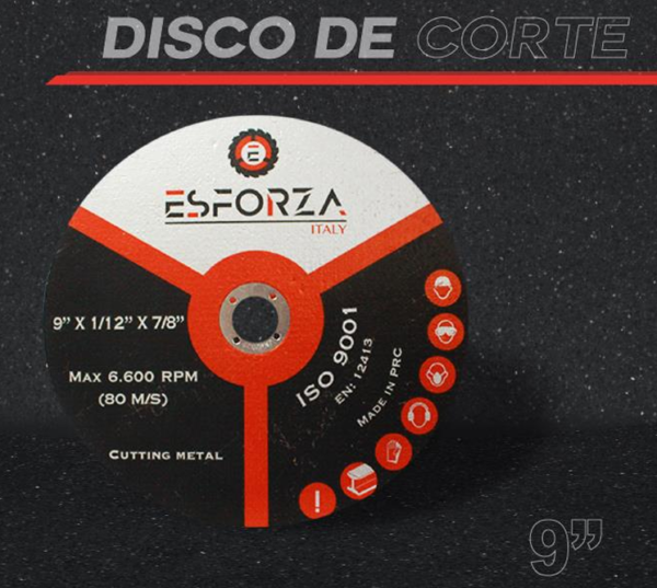 DISCO DE CORTE T1 ESFORZA 14"x3/32"x1"