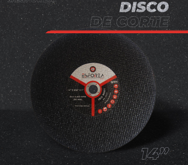 DISCO DE CORTE T1 ESFORZA 14"x3/32"x1"