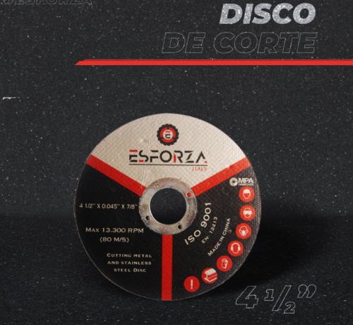 DISCO DE CORTE T1 ESFORZA 41/2"x0.045"x7/8"